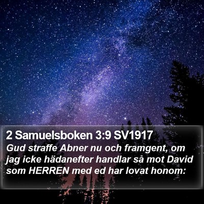 2 Samuelsboken 3:9 SV1917 Bible Verse Image