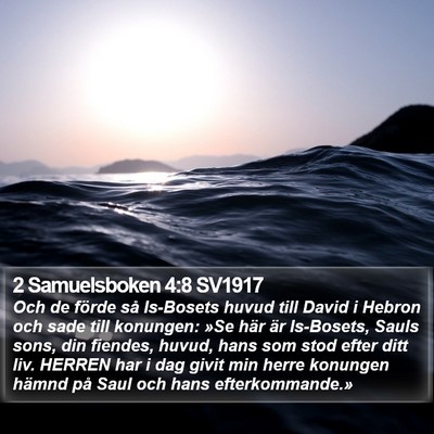 2 Samuelsboken 4:8 SV1917 Bible Verse Image