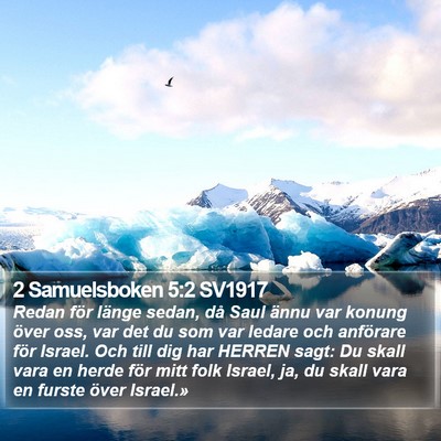 2 Samuelsboken 5:2 SV1917 Bible Verse Image