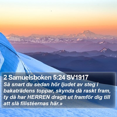 2 Samuelsboken 5:24 SV1917 Bible Verse Image