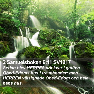 2 Samuelsboken 6:11 SV1917 Bible Verse Image