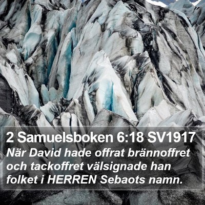 2 Samuelsboken 6:18 SV1917 Bible Verse Image