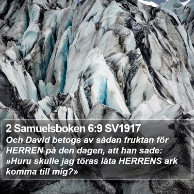 2 Samuelsboken 6:9 SV1917 Bible Verse Image