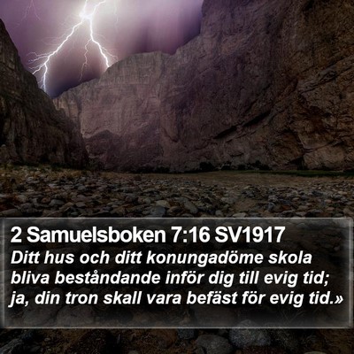 2 Samuelsboken 7:16 SV1917 Bible Verse Image