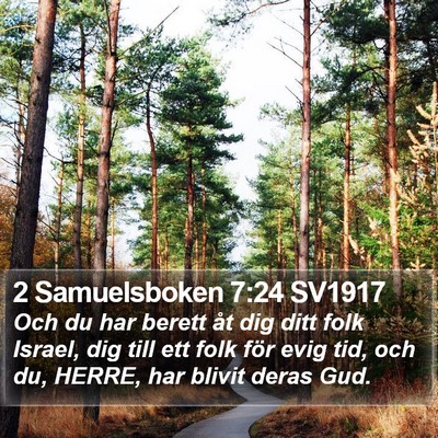 2 Samuelsboken 7:24 SV1917 Bible Verse Image