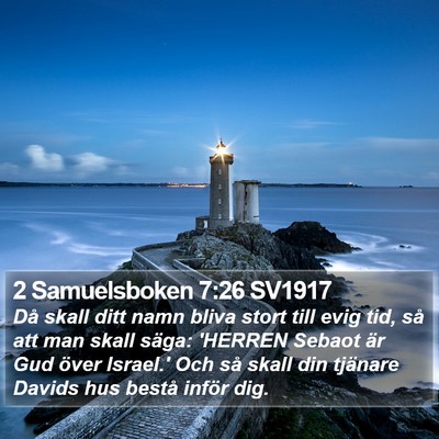 2 Samuelsboken 7:26 SV1917 Bible Verse Image