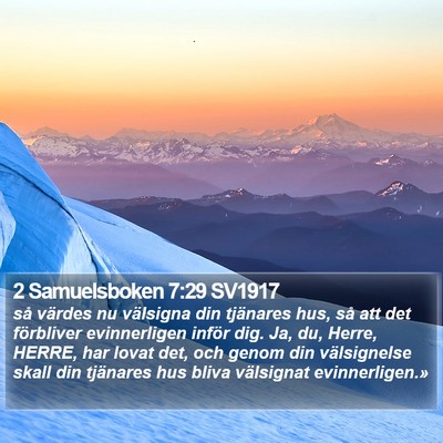 2 Samuelsboken 7:29 SV1917 Bible Verse Image