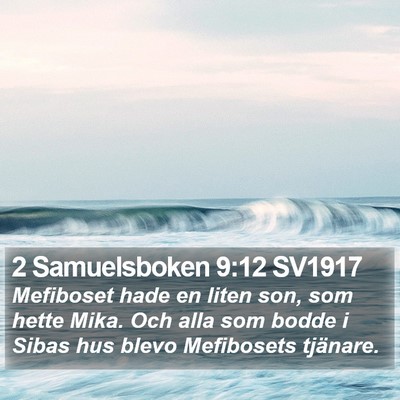 2 Samuelsboken 9:12 SV1917 Bible Verse Image