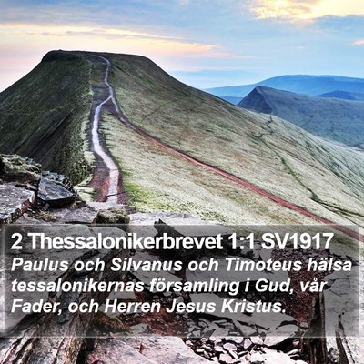 2 Thessalonikerbrevet 1:1 SV1917 Bible Verse Image