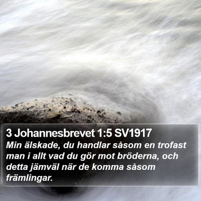 3 Johannesbrevet 1:5 SV1917 Bible Verse Image