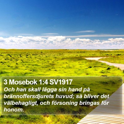 3 Mosebok 1:4 SV1917 Bible Verse Image