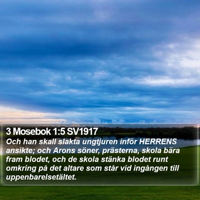 3 Mosebok 1:5 SV1917 Bible Verse Image