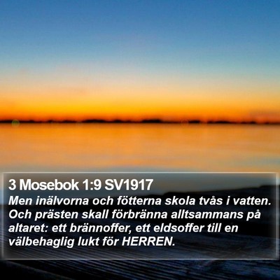 3 Mosebok 1:9 SV1917 Bible Verse Image