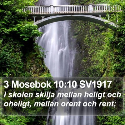 3 Mosebok 10:10 SV1917 Bible Verse Image