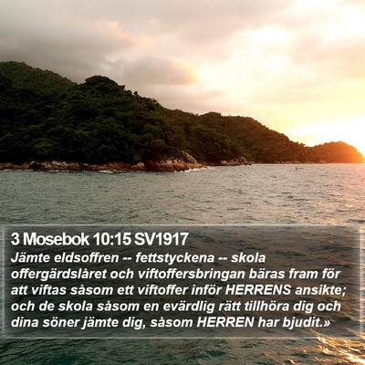 3 Mosebok 10:15 SV1917 Bible Verse Image
