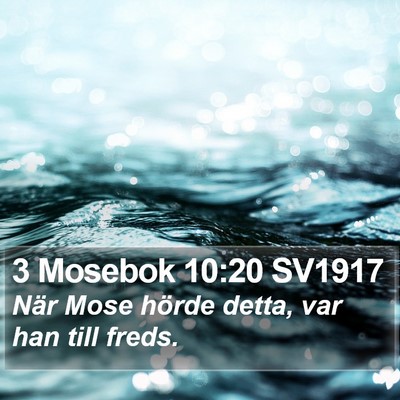 3 Mosebok 10:20 SV1917 Bible Verse Image