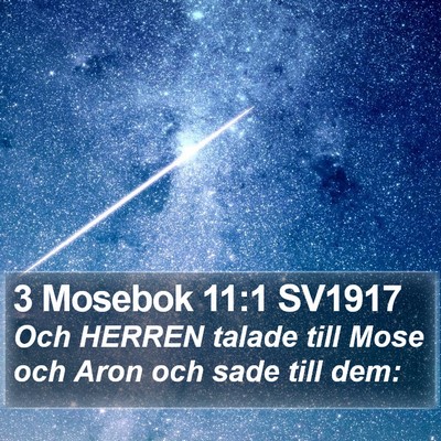 3 Mosebok 11:1 SV1917 Bible Verse Image