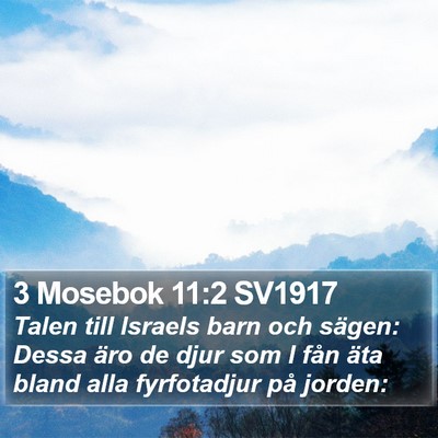 3 Mosebok 11:2 SV1917 Bible Verse Image