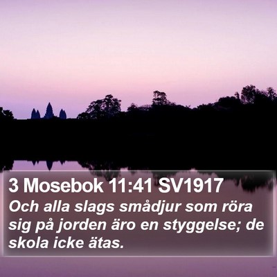 3 Mosebok 11:41 SV1917 Bible Verse Image