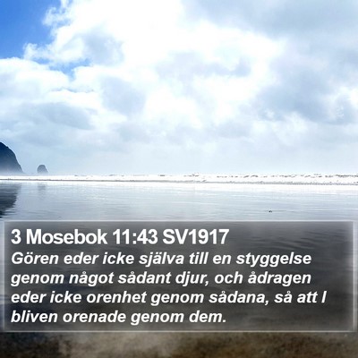 3 Mosebok 11:43 SV1917 Bible Verse Image