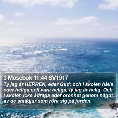 3 Mosebok 11:44 SV1917 Bible Verse Image