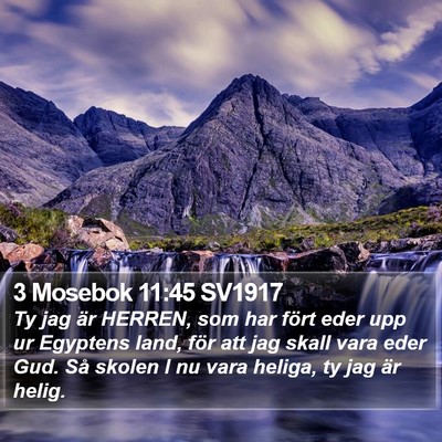 3 Mosebok 11:45 SV1917 Bible Verse Image