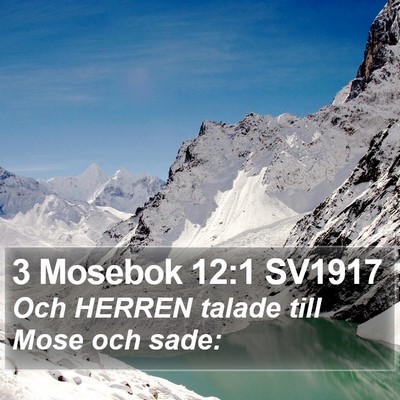 3 Mosebok 12:1 SV1917 Bible Verse Image