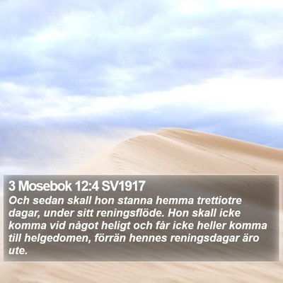 3 Mosebok 12:4 SV1917 Bible Verse Image