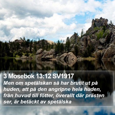 3 Mosebok 13:12 SV1917 Bible Verse Image