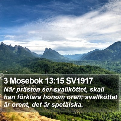 3 Mosebok 13:15 SV1917 Bible Verse Image