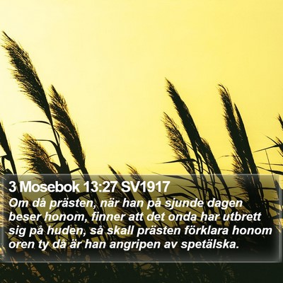 3 Mosebok 13:27 SV1917 Bible Verse Image