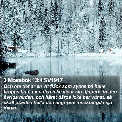 3 Mosebok 13:4 SV1917 Bible Verse Image