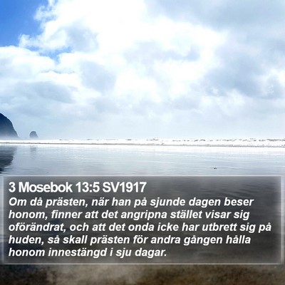 3 Mosebok 13:5 SV1917 Bible Verse Image
