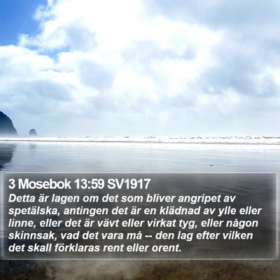 3 Mosebok 13:59 SV1917 Bible Verse Image