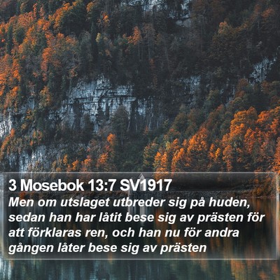 3 Mosebok 13:7 SV1917 Bible Verse Image