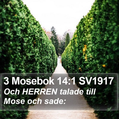 3 Mosebok 14:1 SV1917 Bible Verse Image