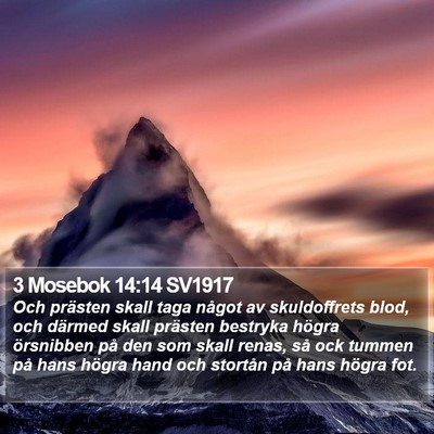 3 Mosebok 14:14 SV1917 Bible Verse Image