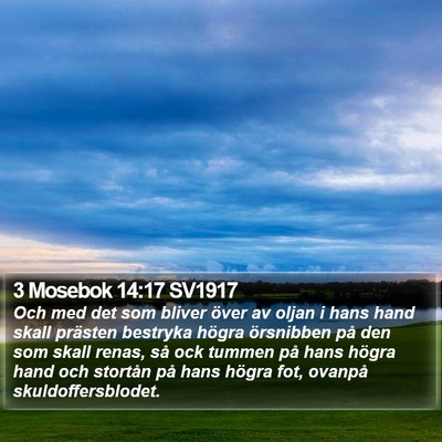 3 Mosebok 14:17 SV1917 Bible Verse Image