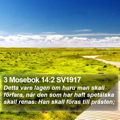 3 Mosebok 14:2 SV1917 Bible Verse Image