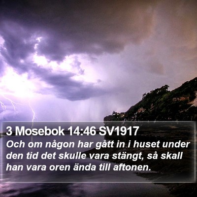 3 Mosebok 14:46 SV1917 Bible Verse Image