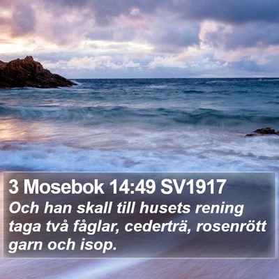 3 Mosebok 14:49 SV1917 Bible Verse Image