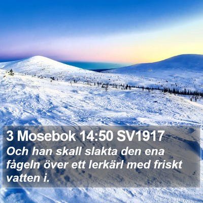 3 Mosebok 14:50 SV1917 Bible Verse Image