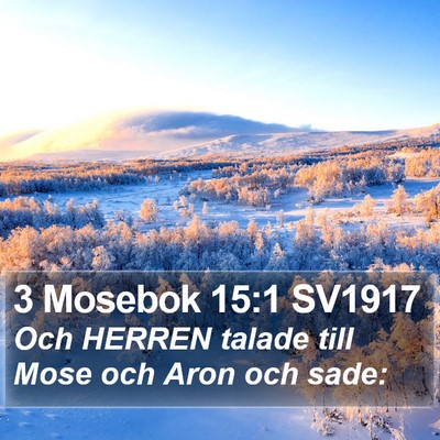 3 Mosebok 15:1 SV1917 Bible Verse Image