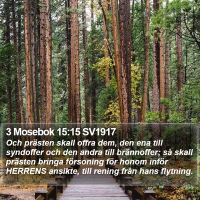 3 Mosebok 15:15 SV1917 Bible Verse Image