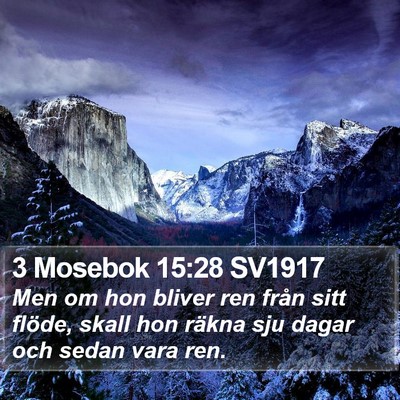 3 Mosebok 15:28 SV1917 Bible Verse Image