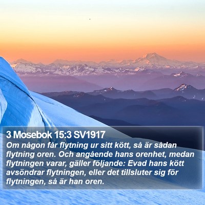 3 Mosebok 15:3 SV1917 Bible Verse Image