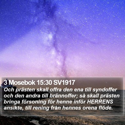 3 Mosebok 15:30 SV1917 Bible Verse Image