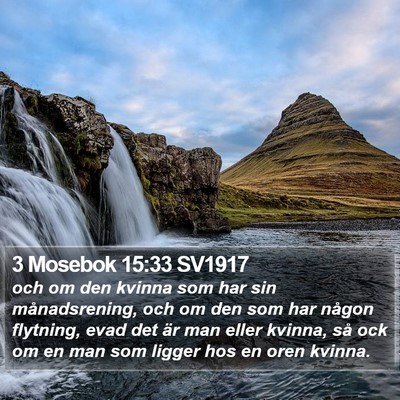 3 Mosebok 15:33 SV1917 Bible Verse Image