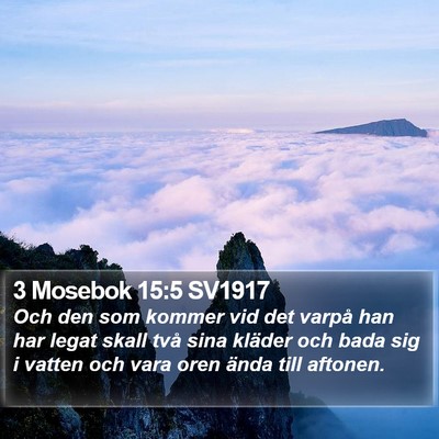 3 Mosebok 15:5 SV1917 Bible Verse Image
