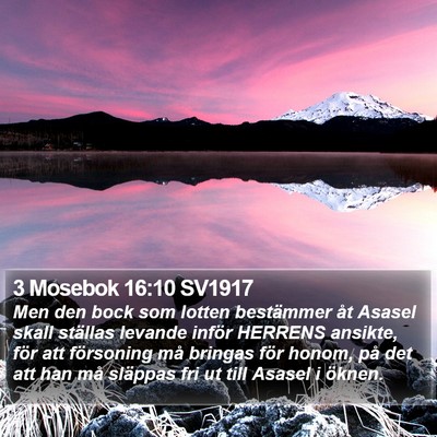 3 Mosebok 16:10 SV1917 Bible Verse Image